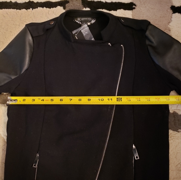 INC Black Jacket w/Zipper Design - Petite Small - Picture 4 of 6